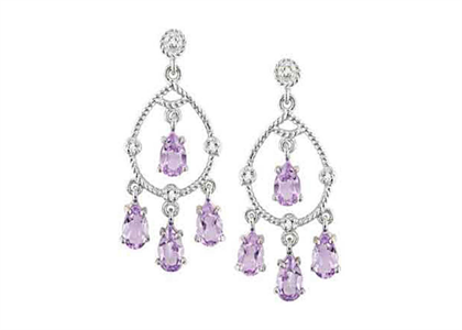 Rhodium Plated | Chandelier Earrings